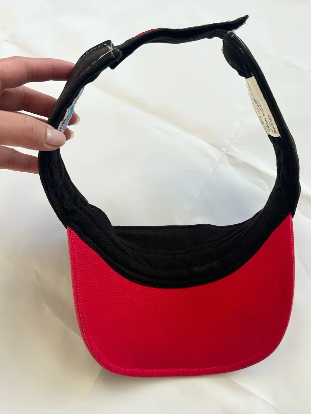 Disney Grumpy ‘bad attitude’ black and red visor hat